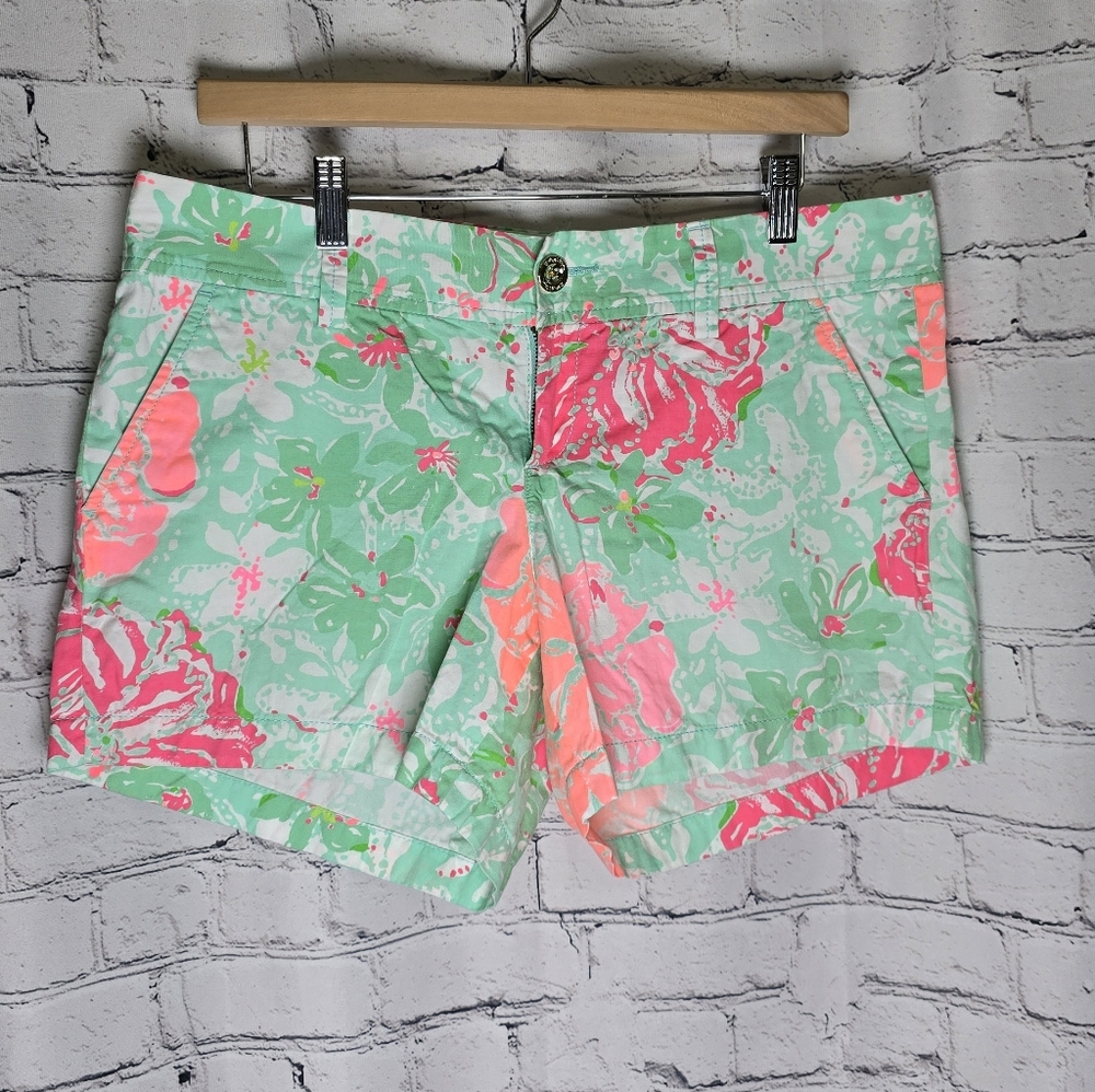 Lily Pulitzer The Callahan Floral‎ Print Women's Shorts Size 8